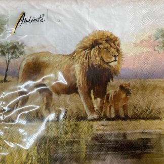 Serviettes Lion